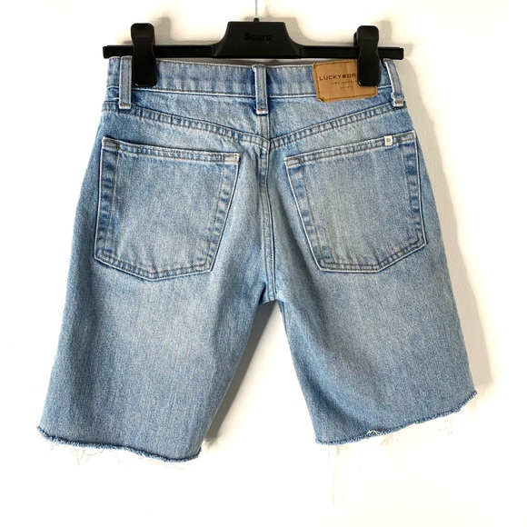 Lucky Brand Relaxed Taper Aztec Stripe Jean Shorts - Picture 5 of 7